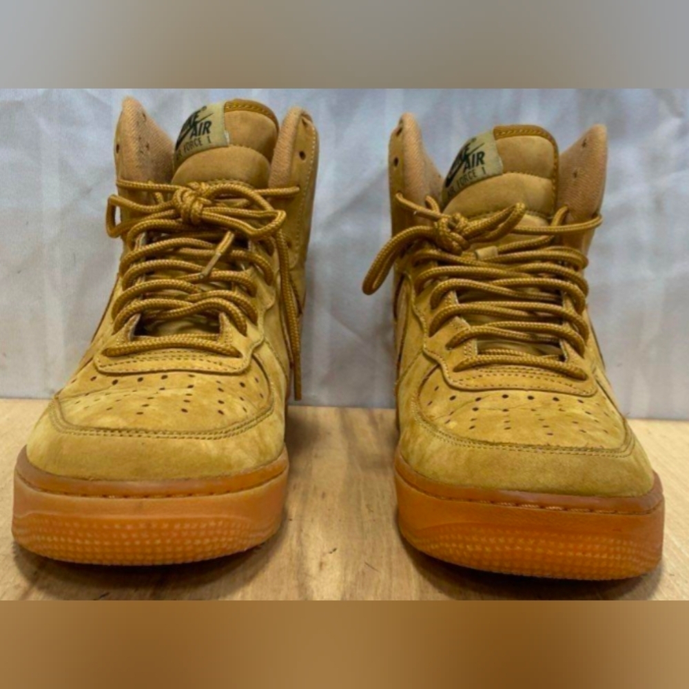 Nike Air Force 1 High 07 LV8 Flax Wheat GS Size 7.5 No Insoles W/Box MSRP $240 - Picture 3 of 7
